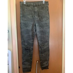 Camouflaged jeans